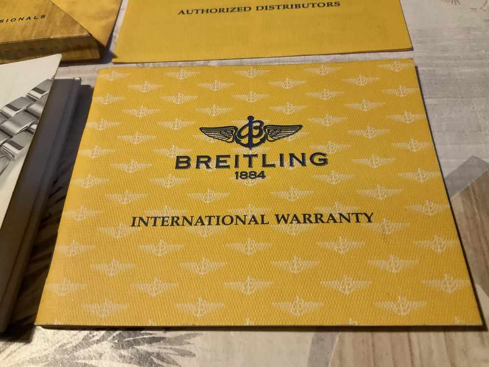 Documentos para relógio BREITLING Colt Superocean