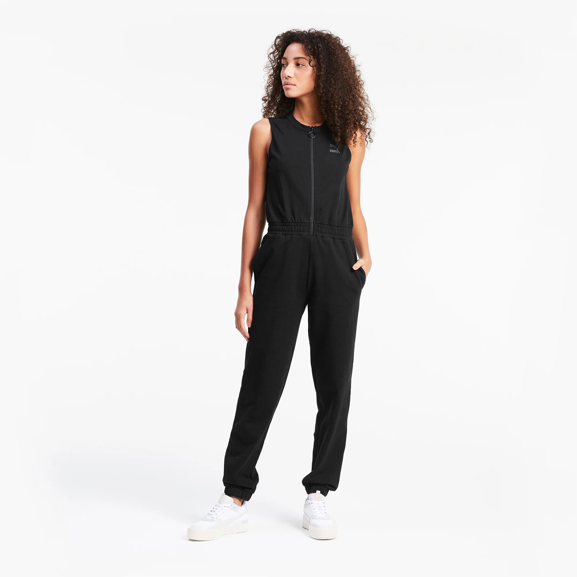 Kombinezon dresowy damski Puma Jumpsuit XXS czarny