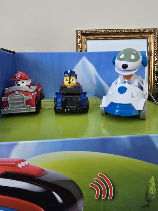 Psi patrol patrolowiec Pup Squad Robo Dog Ciężarówka z 3 pojazdami