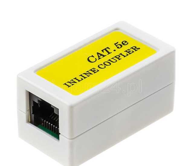 Łącznik Adapter ethernetowy INLINE COUPLER UTP k.5e 2xRJ-45.