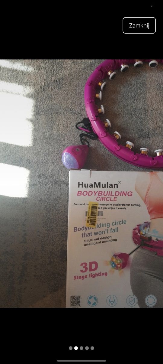 hula hop z obciążnikiem