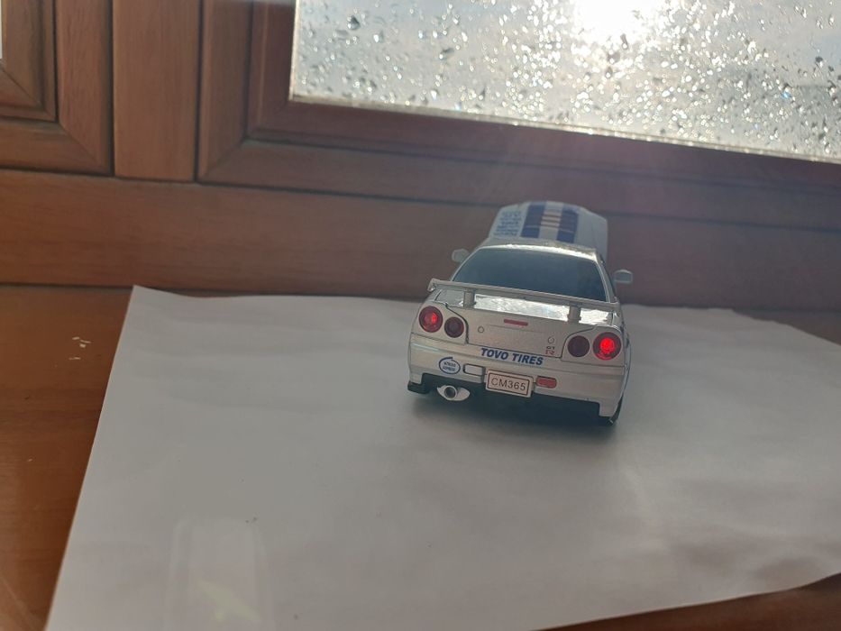 Модель автомобіля Nissan GTR R34 Skyline з фільма "Форсаж" маштаб 1:32