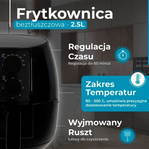 Frytkownica Beztłuszczowa Adler AD6312 pojemność 2,5L