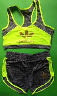 Adidas biustonosz komplet damski sportowy L XL