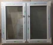 Okno PCV RU dwuskrzydłowe 3-szybowe białe 1300x1100