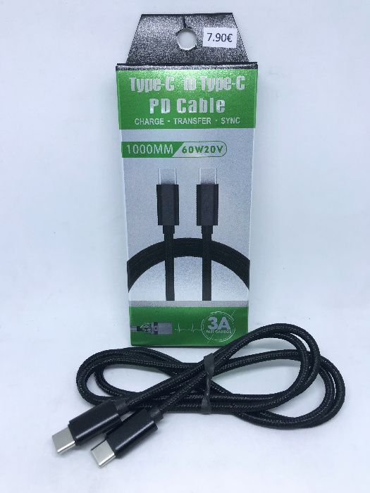 Cabo Type-C para Type-C / Cabo Type-C para Macbook Retina/etc- 3Amp.