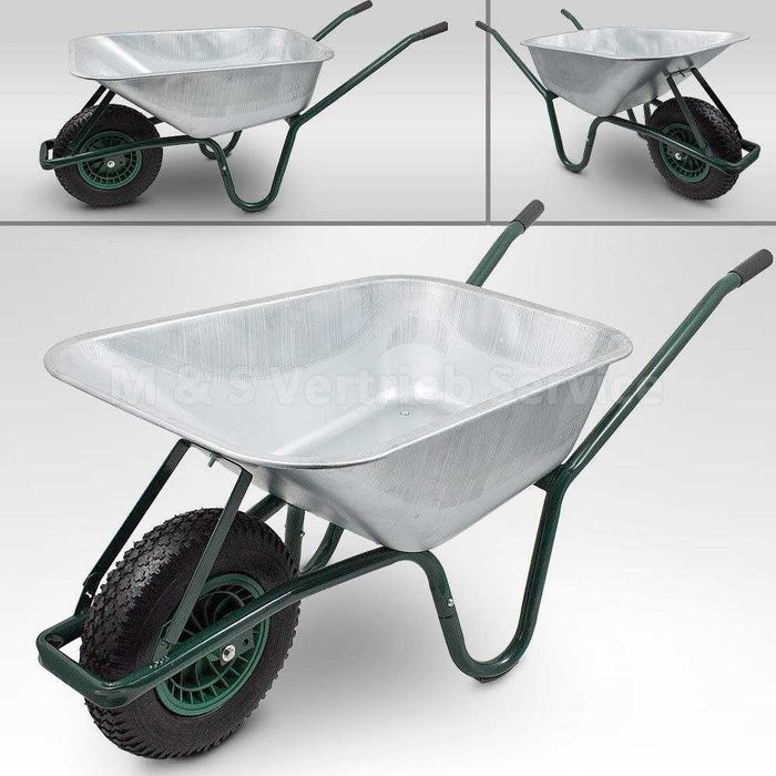 Taczka 100L - Solidna, Zwinna, Ładowność 250 kg Ogród Budowa=16182