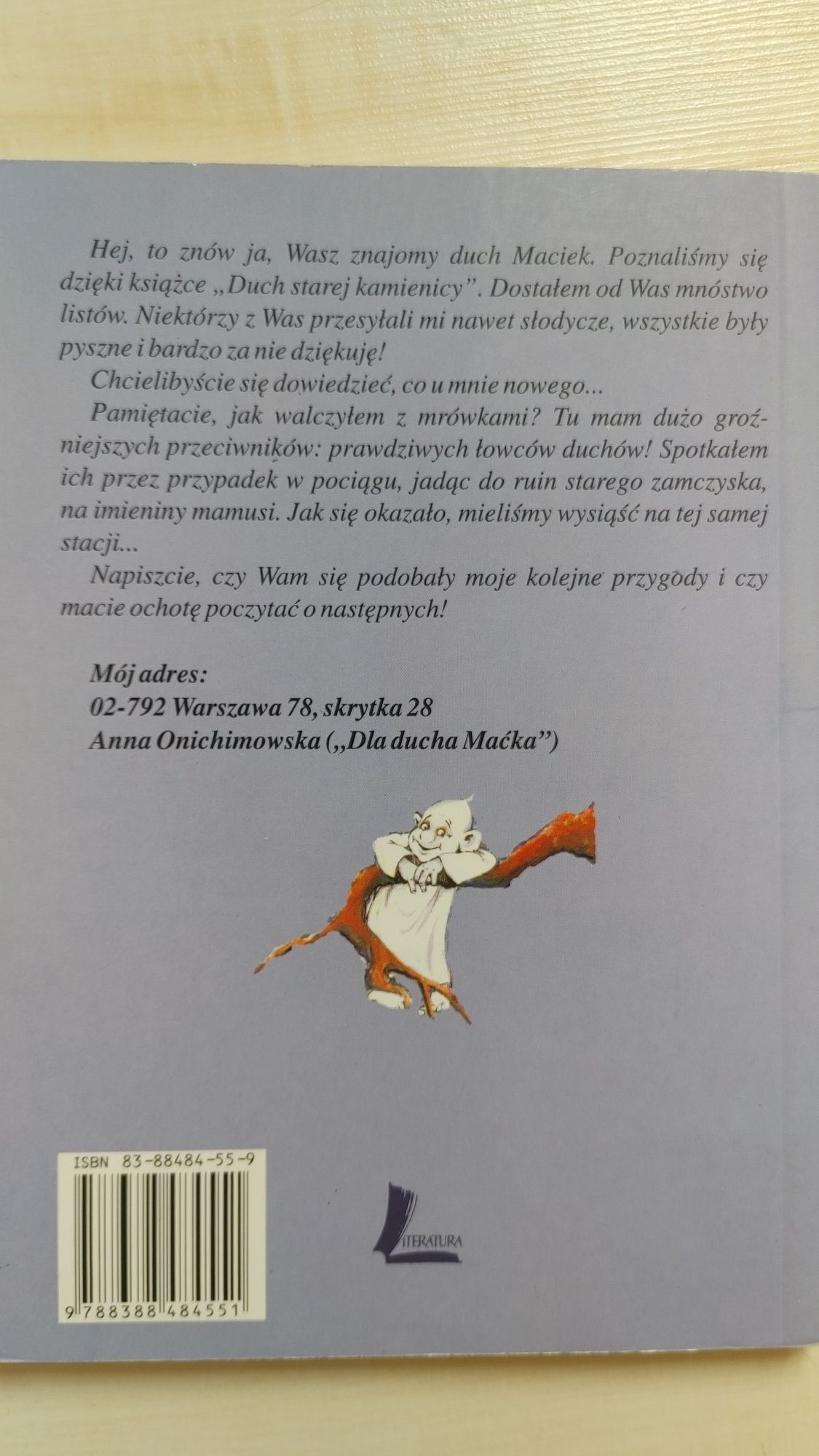 "Maciek i łowcy duchów"-Anna Onichimowska