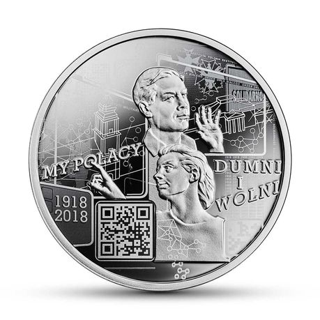 Srebrna moneta 10 zł My Polacy dumni i wolni 1918 - 2018