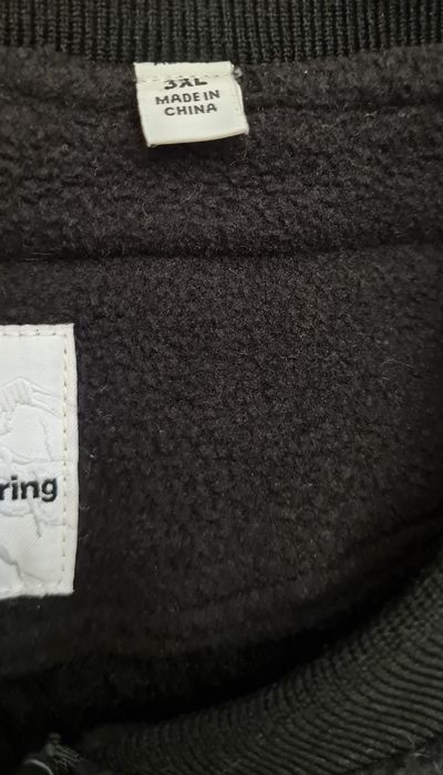 Чорна флісова куртка Uniqlo × White Mountaineering 3XL