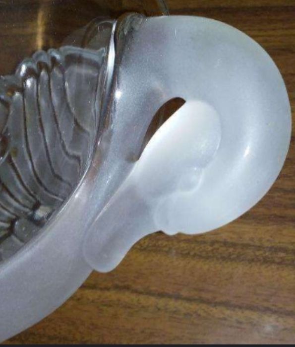 Béla maravilhosa linda fruteira em Cristal  e vidro  como nova