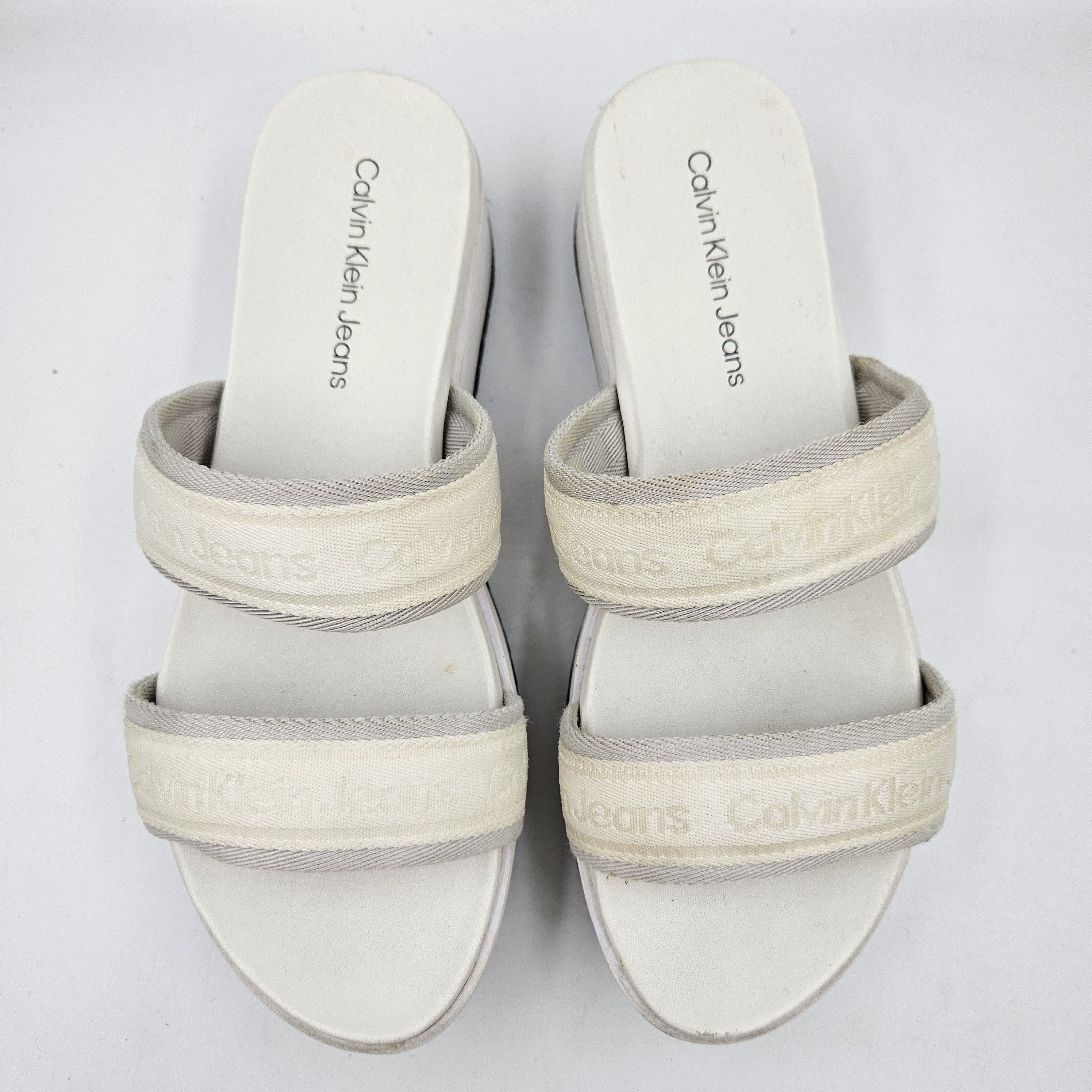 Buty Klapki Damskie Calvin Klein Jeans Flatform Sandal Rozmiar 38