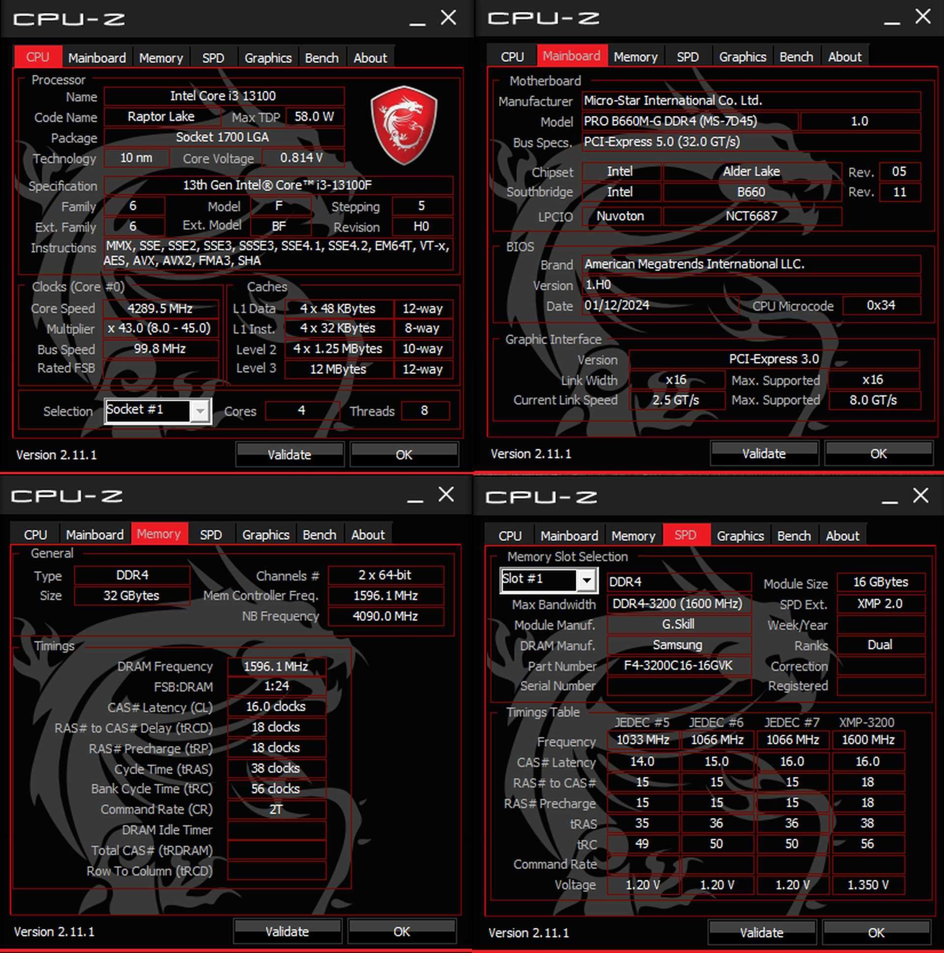 INTEL 13th B660, RTX 2060 nVidia, cpu 13100f, 32 GB, NVMe 512 GB, 700W