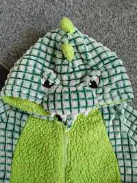 Zielona piżama jednoczęściowa strój przebranie krokodyl Tu 116 122