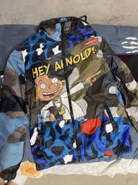 Members Only Men's Hey Arnold Nickelodeon Windbreaker Jacket