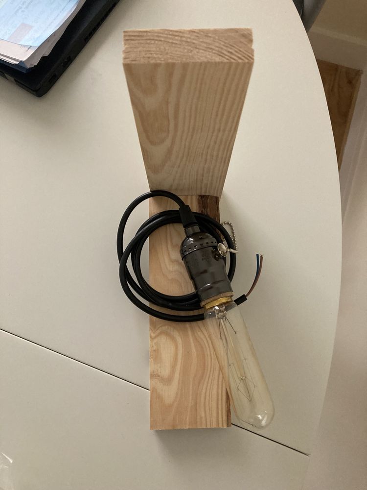 Kit para construir candeeiro rústico