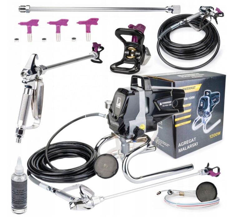 Agregat malarski 220 bar + przedłużka + dysze zestaw