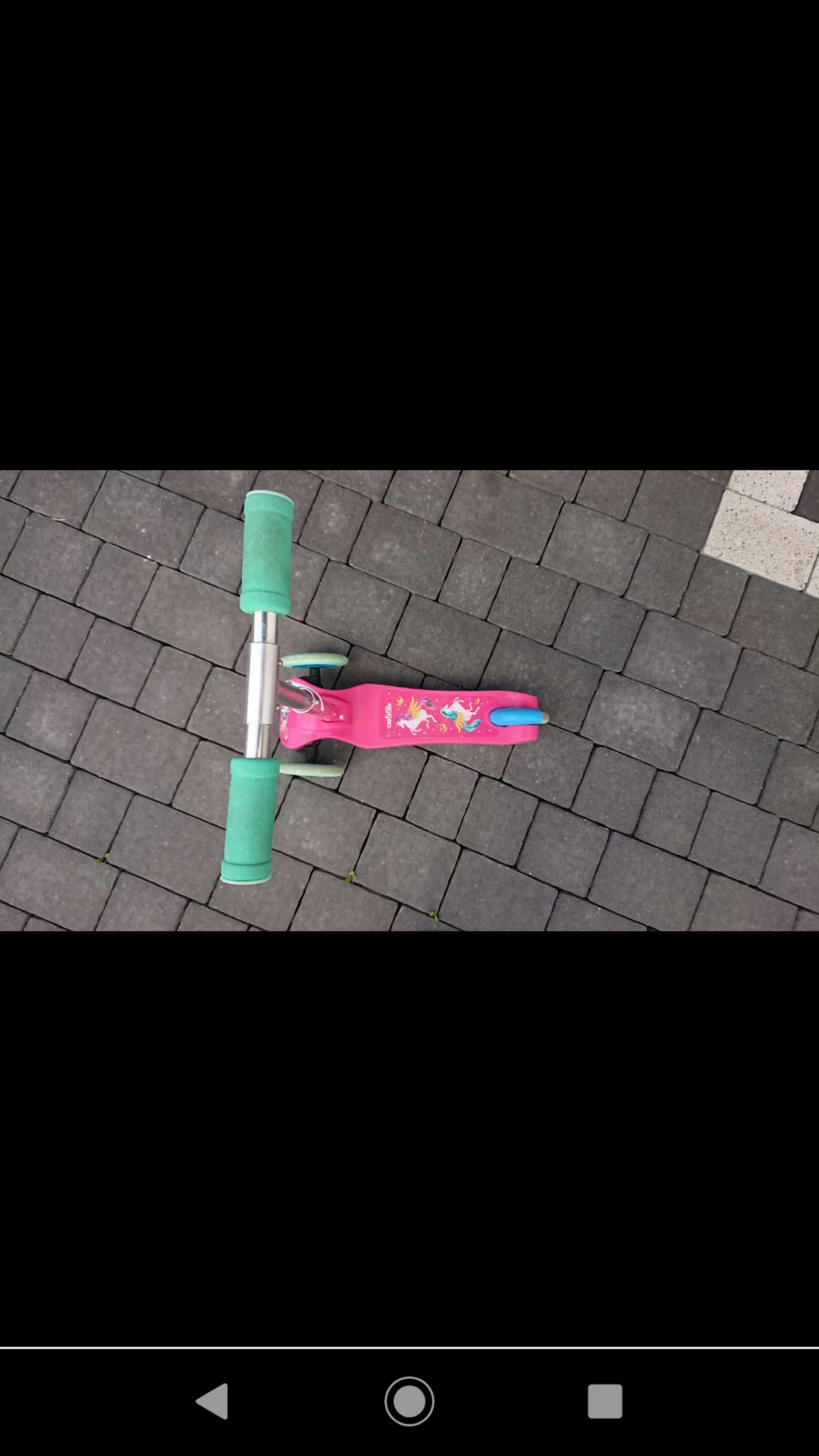 Hulajnoga scooter Cool Slide 3 kołowa unicorn jednorożec