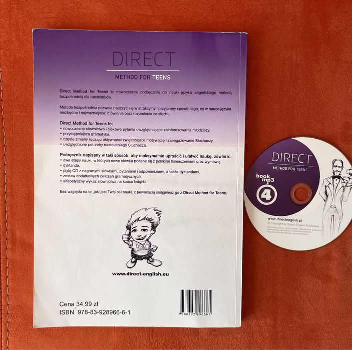 Ksiazka Angielski Direct for Teens nr 4 z CD