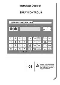 Instrukcja Spray control spraycontrol II II-A