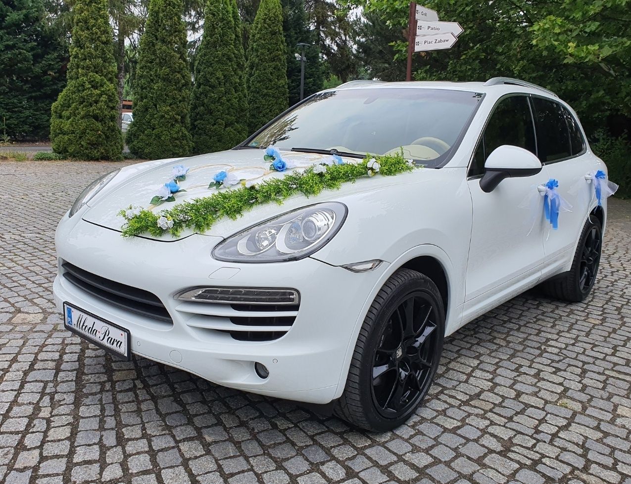 Auto samochód do ślubu wesele Białe Porsche Cayenne !