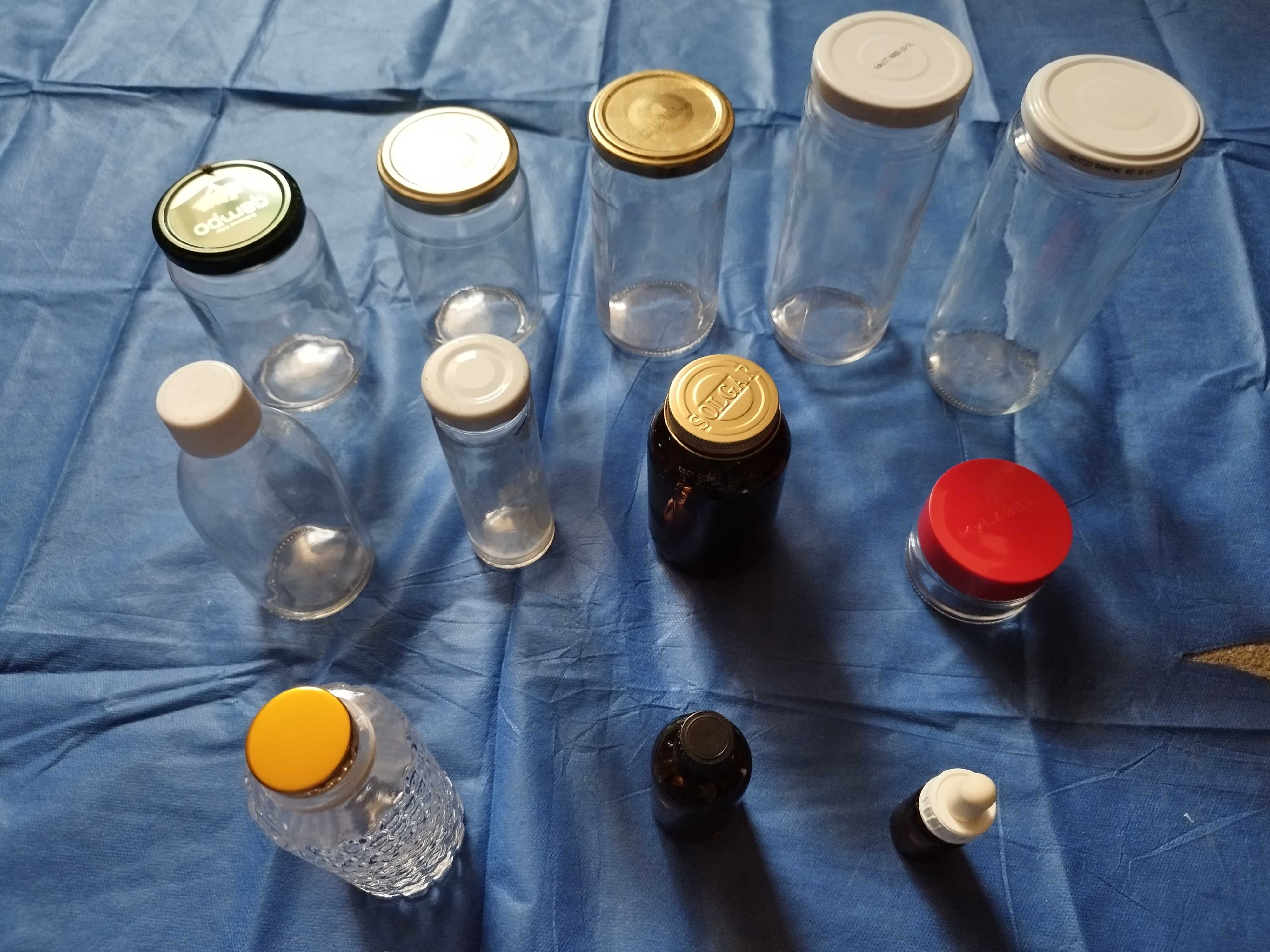 LOTES de boiões, frascos de vidro e plástico diversos