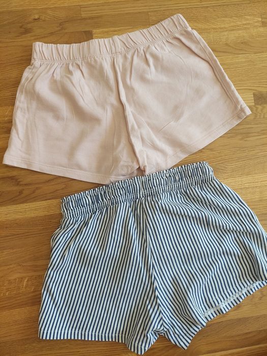 2pak krótkie spodenki h&m 122