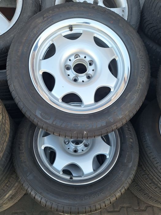 Mercedes w210 felgi oryginalne 16 cali,  polerowany rant