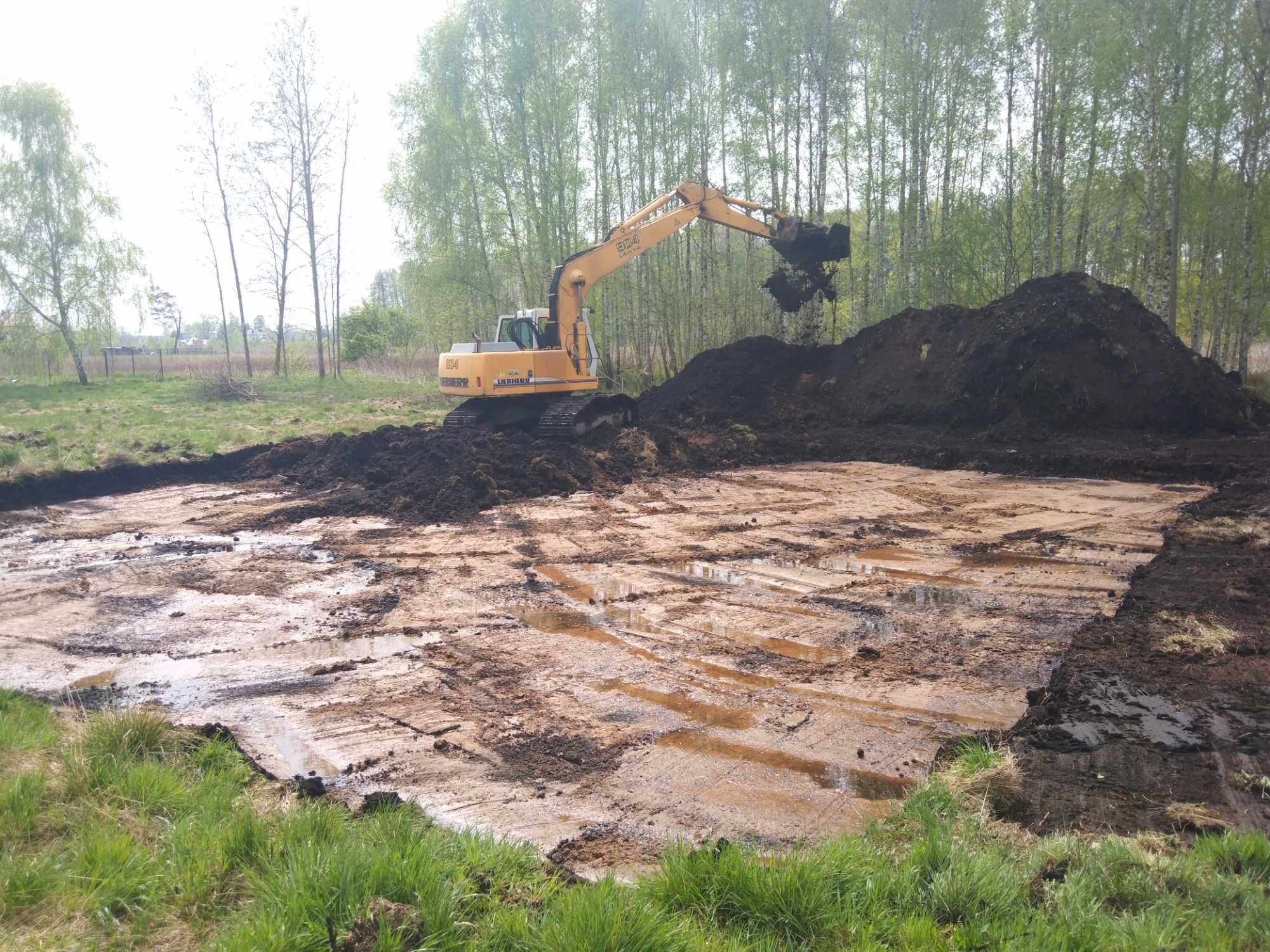 Usługi koparką wywrotką prace ziemne piach ziemia kruszywo