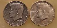 2szt.1/2 dolara Kennedy 1964rD.i 1964r.