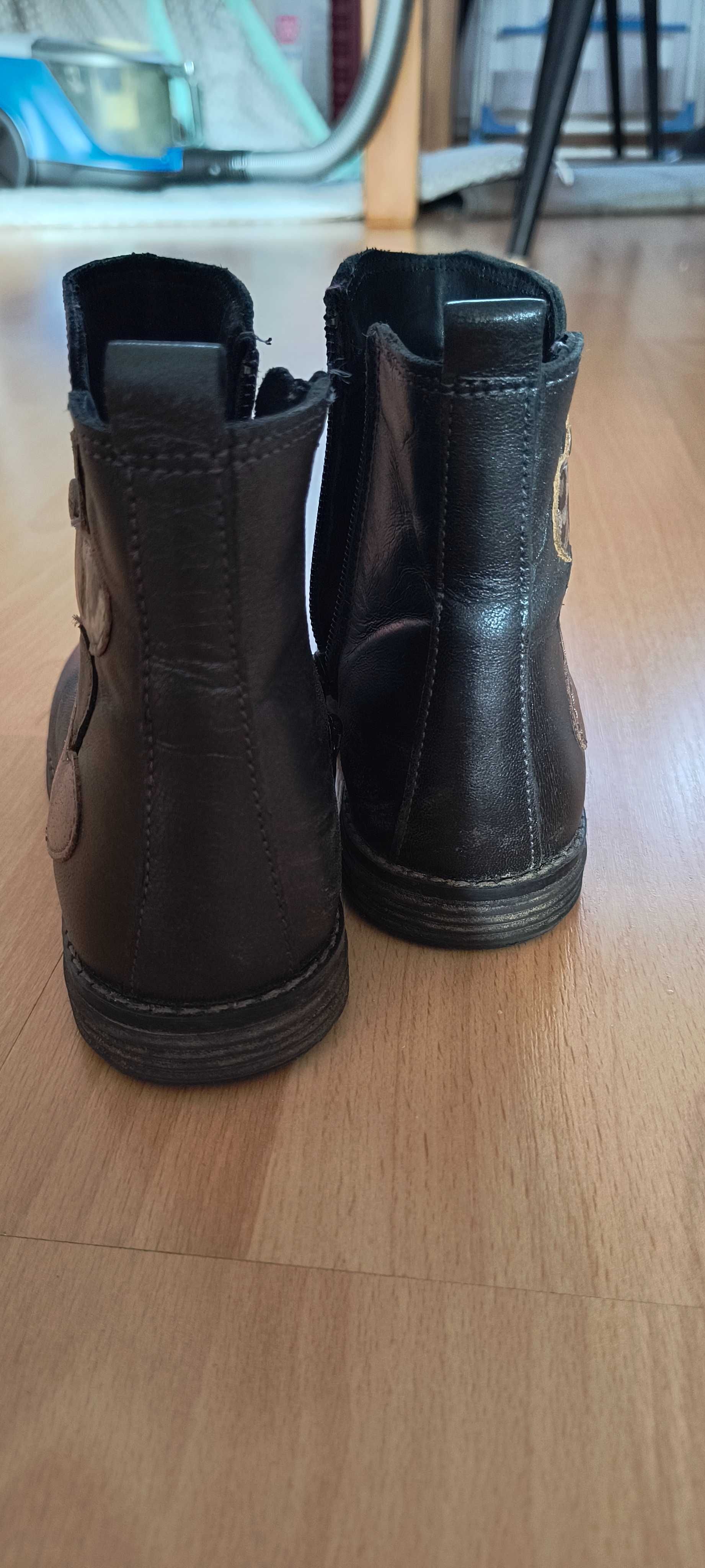 Botki kozaki Lasocki 27 skóra eleganckie