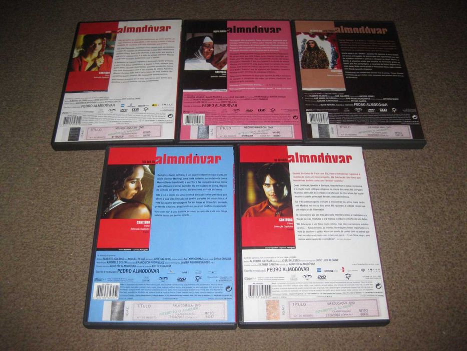5 Filmes em DVD de Pedro Almodóvar