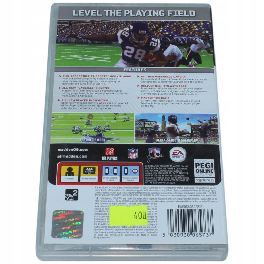 Madden NFL 09 PlayStation Portable PSP