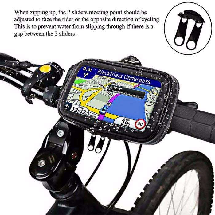 Bolsa Telemóvel/GPS Impermeável - Bicicleta ou Mota - ARTIGO NOVO
