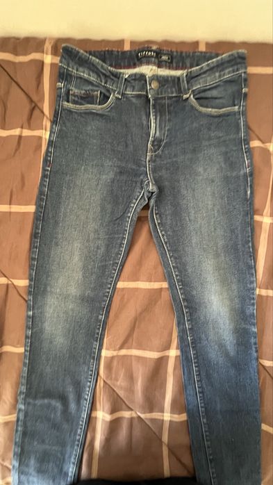 Jeans Tiffosi Brody 13-14 anos 164cm azul médio em bom estado