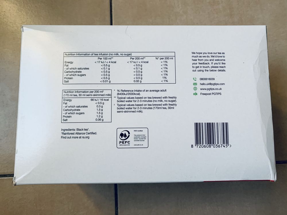 Herbata angielska PG 240 t
