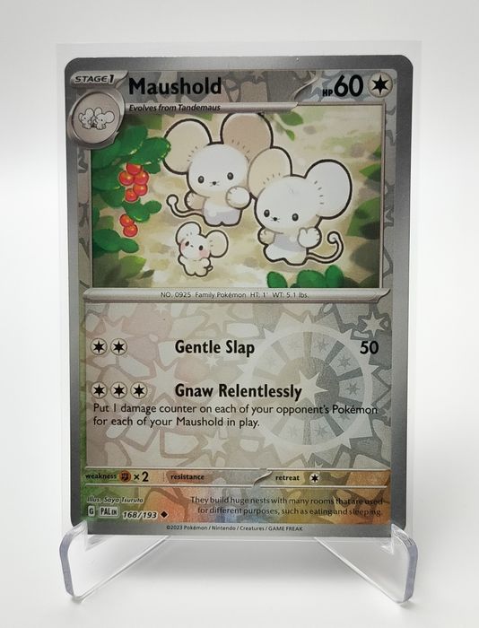 Maushold 168/193 reverse holo karta pokemon Paldea Evolved