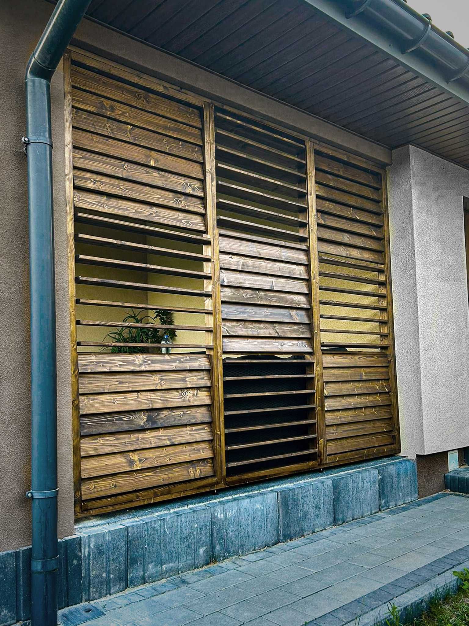 Żaluzje drewniane MALOWANE na wymiar, shutters , ruchome deski rolety