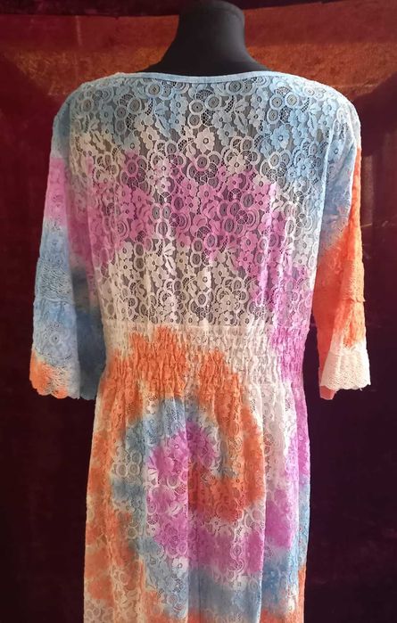 sukienka koronka ombre długa