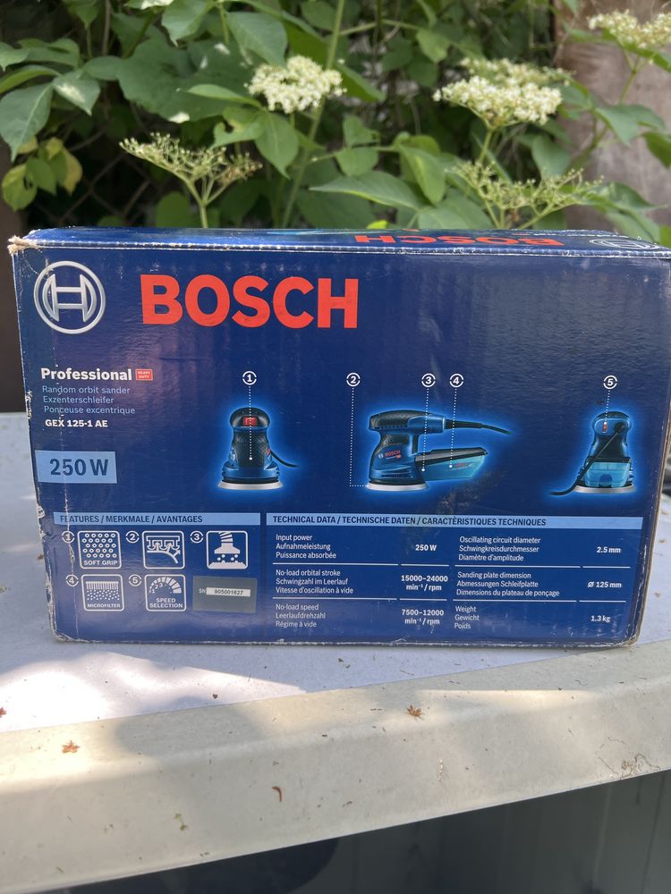 Ексцентрикова шліфувальна машина BOSCH GEX 125-1 AE Professional