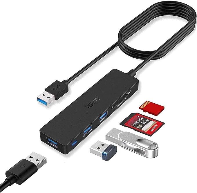 tsupy usb hub 3.0  5 w 1 adapter 1.2 m vv