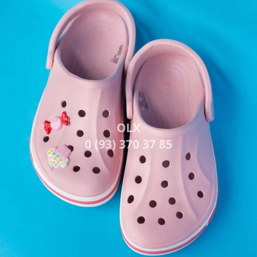 Жіночі Крокс Лавандові Рожеві Пудрові Блакитні Crocs Bayaband Lavander