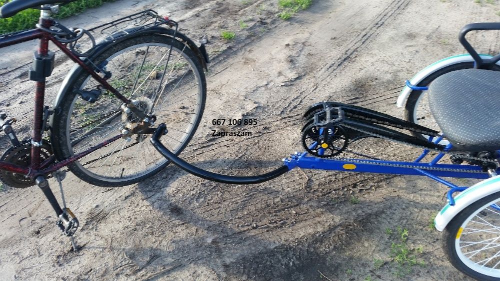 Przyczepka do roweru z napędem