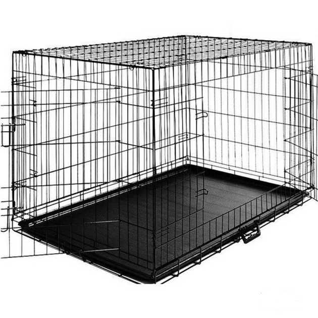 Металлическая клетка переноска для собак 122x76x83 Клітка для собак