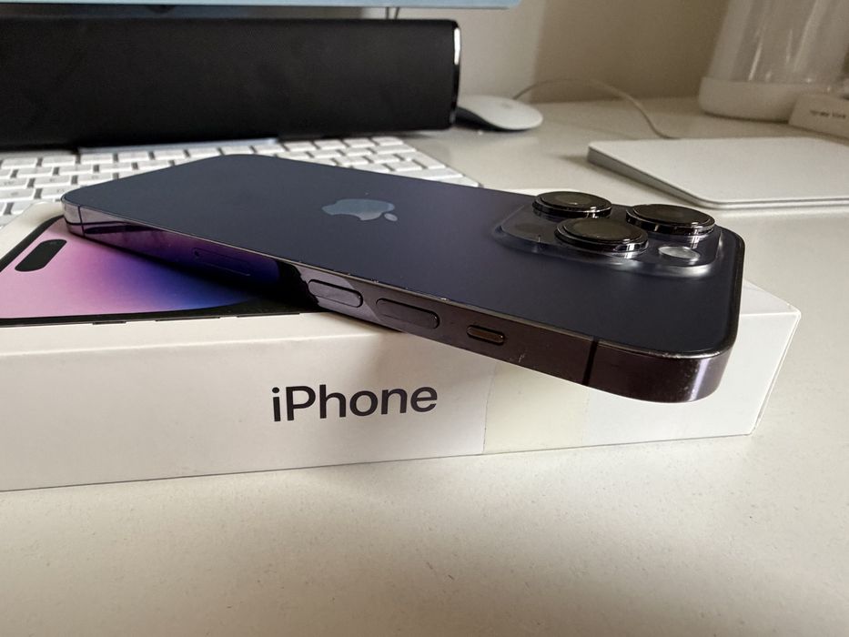 iPhone 14 Pro 128gb Deep Purple Idealny Oryginlana Bateria 97%