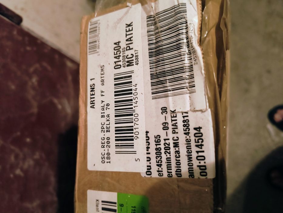 Belka ościeżnicy Artens 1 180 - 200mm biała