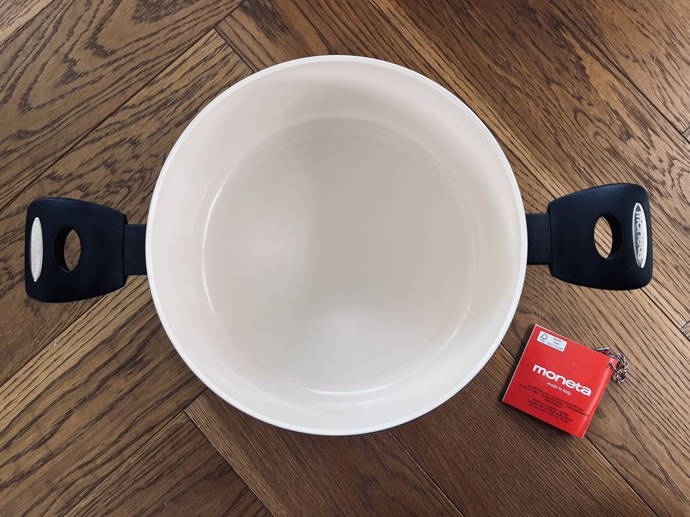 Garnek Moneta Mammola WHITECH z pokrywką, 24 cm - NOWY!!