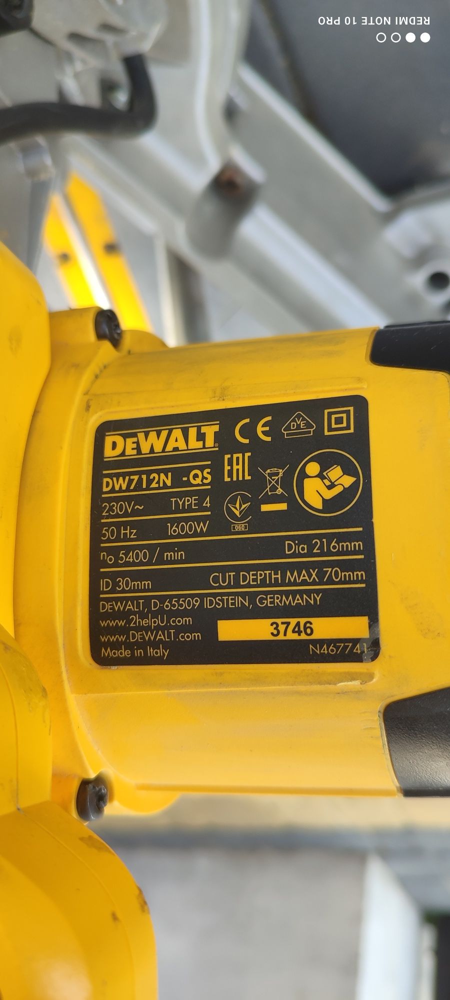 Ukośnica DeWalt DW712 QS