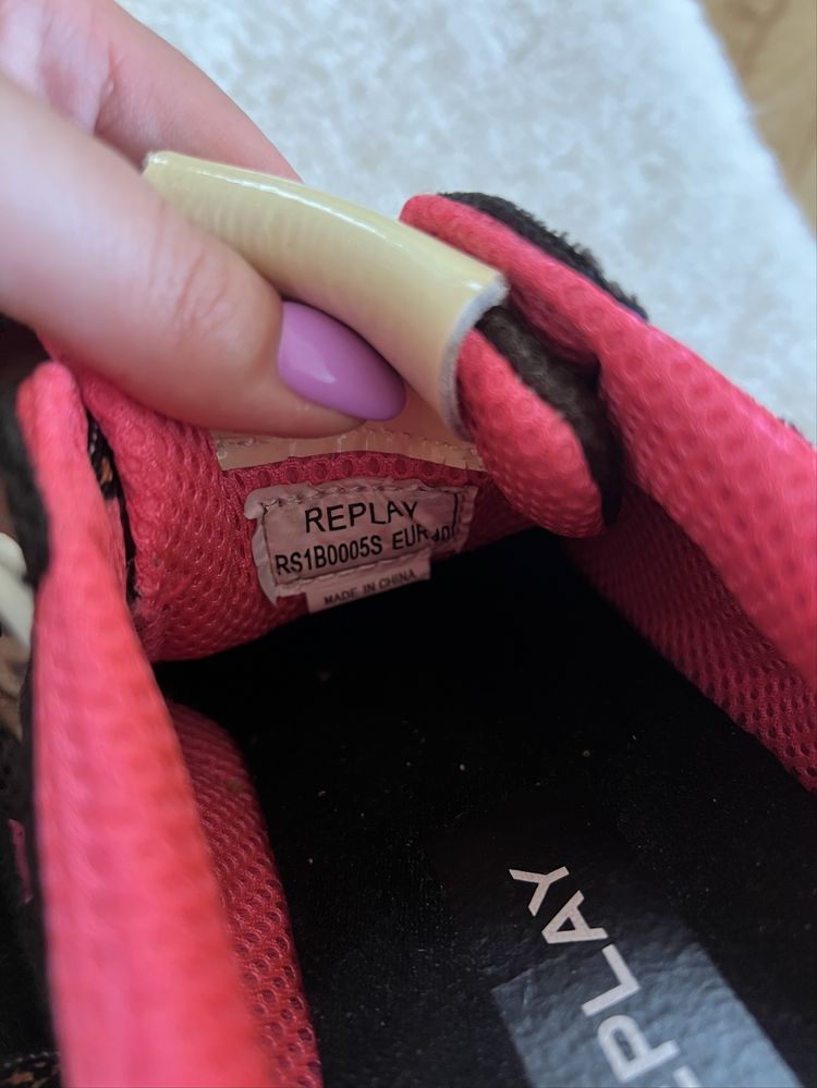 Replay • buty damskie w panterkę • 40 • jak nowe