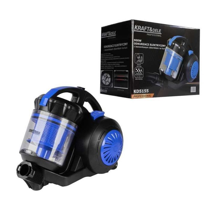 ODKURZACZ BEZWORKOWY elektryczny HEPA cyklonowy domowy 5m 900W KD5155